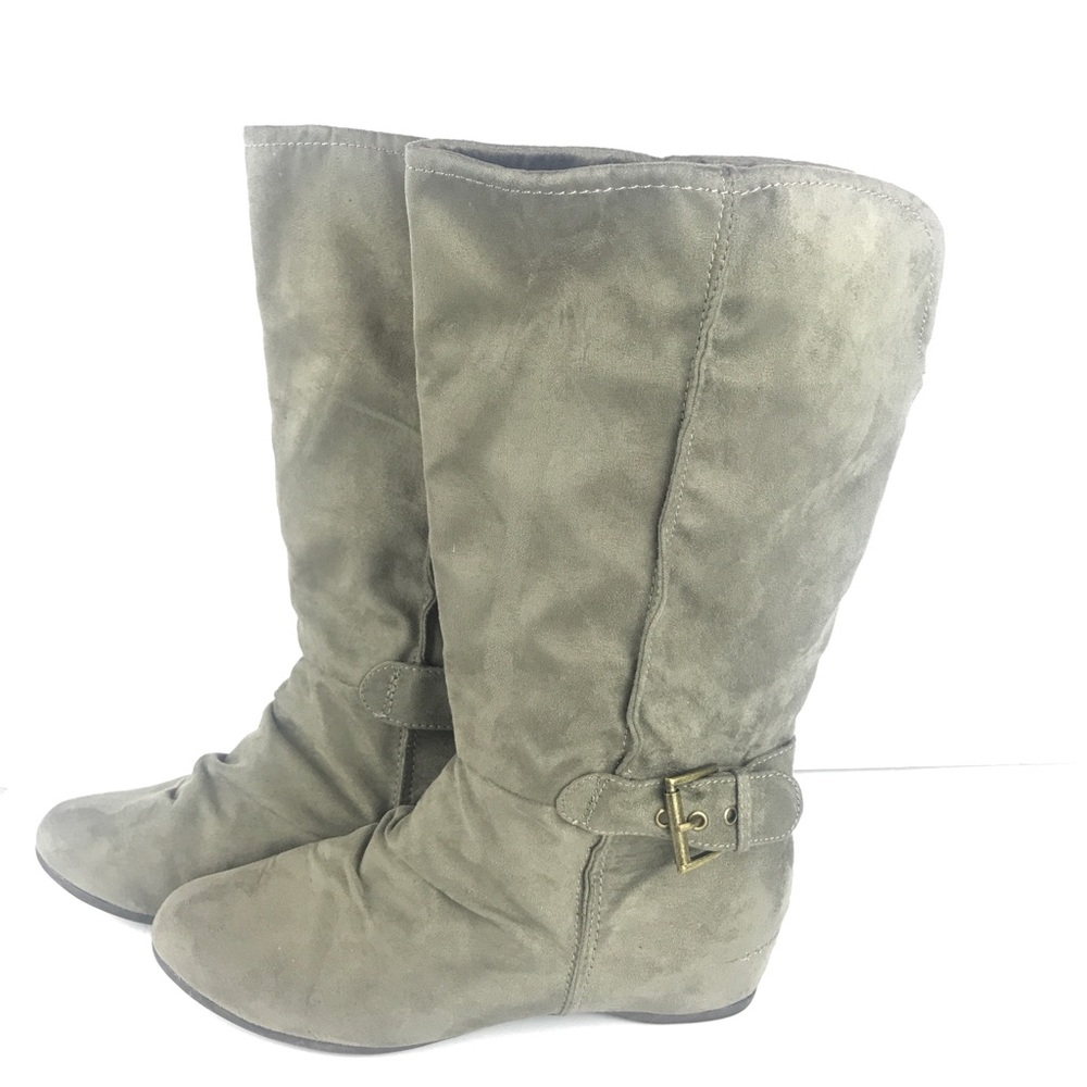 Call It Spring Riding Boots Faux Suede 311.138